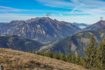 fantastische Rundumsicht von der Gipfelkuppe